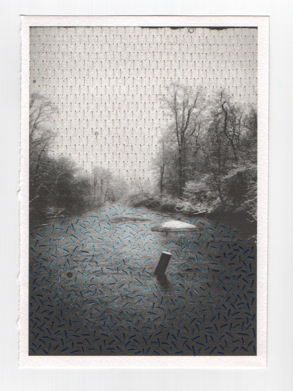 patterns in stillness 4 | embroidery on&nbsp;photograph