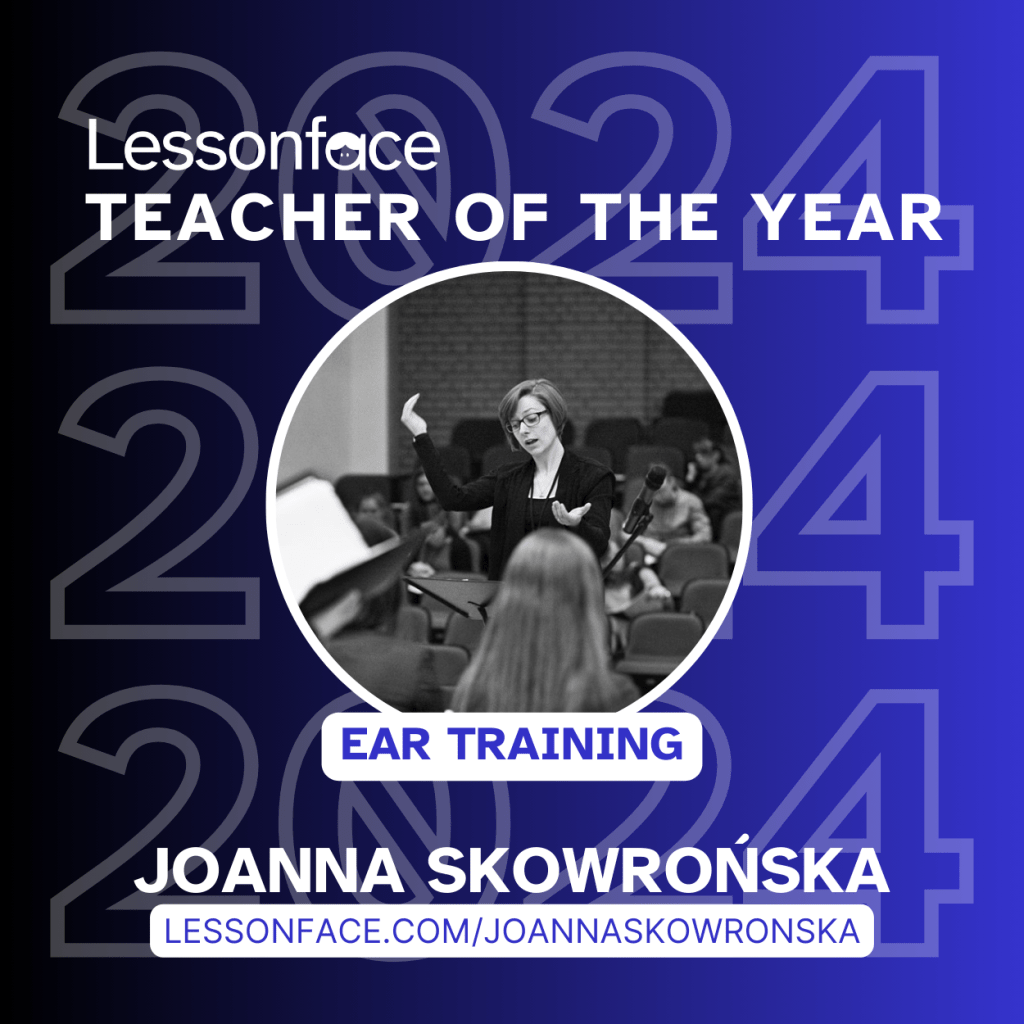 Lessonface Teacher of the Year for Ear&nbsp;Training