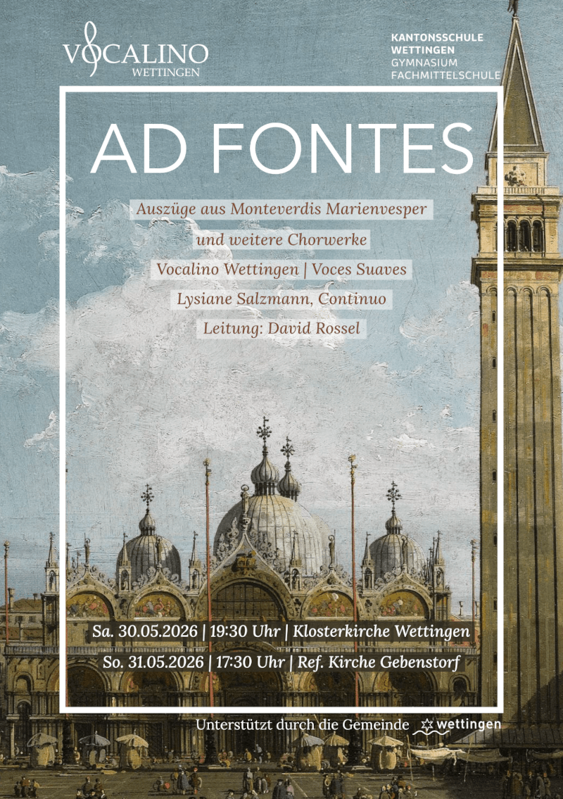 Ad Fontes with Vocalino&nbsp;Wettingen